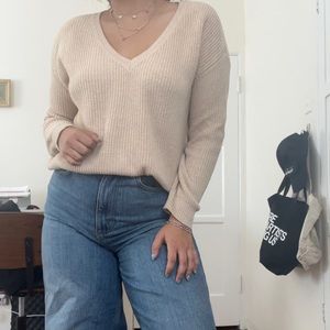 oatmeal knit sweater